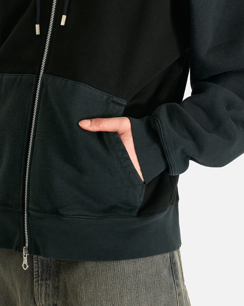 Our Legacy Men Sweaters Rascal Hood in Pigment Black Hefty Fleece