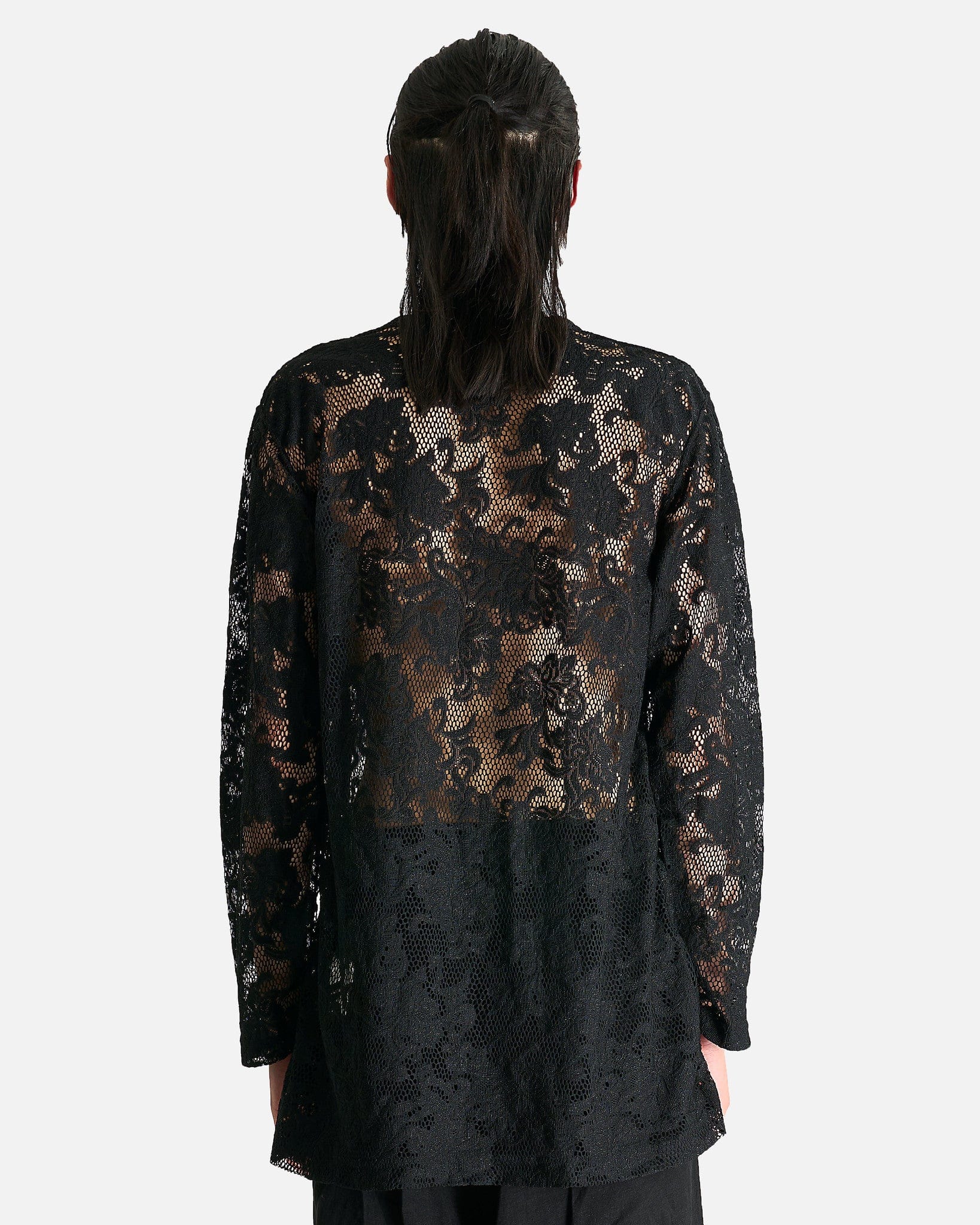 Raschel Lace Shirt in Black – SVRN