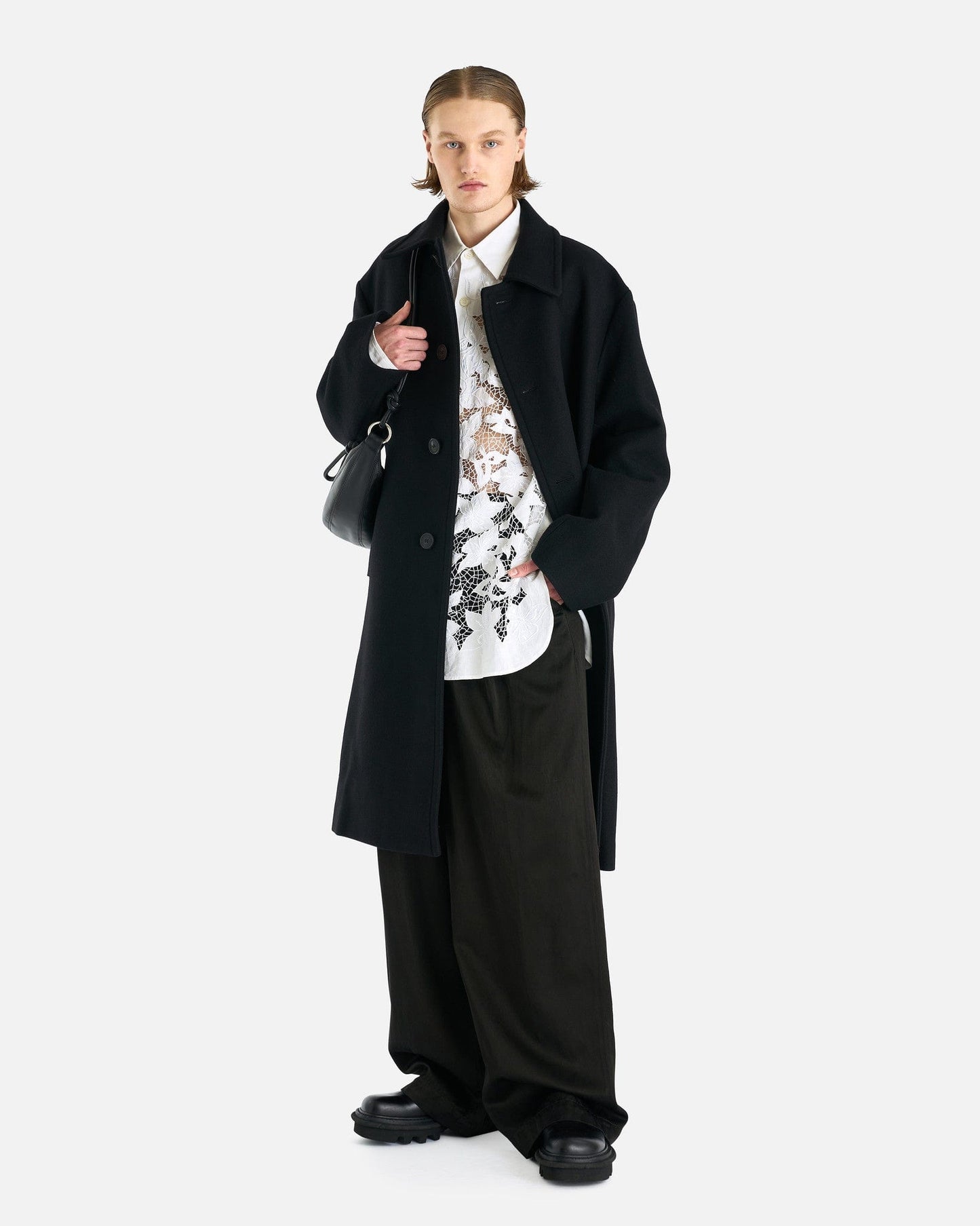 Dries Van Noten Men's Coat Redmore Coat in Black