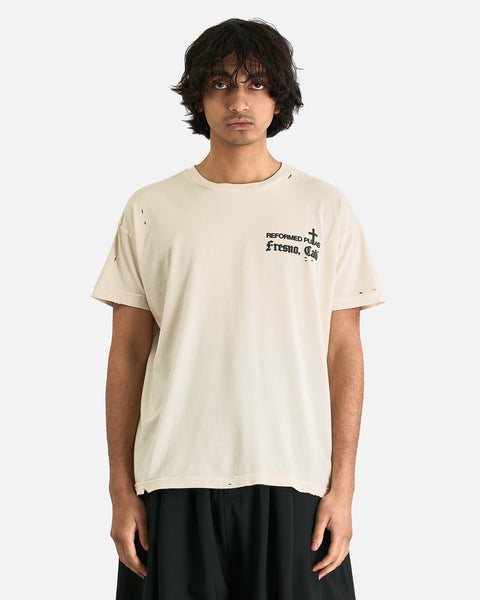 Reformed Putas Destroyed Easy Tee in Off-White – SVRN Reformed Putas Destroyed Easy Tee in Off-White – SVRN
