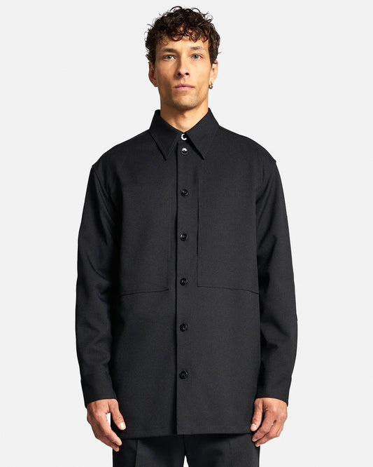 Jil Sander Men's Shirts Relaxed Fit Shirt in Black