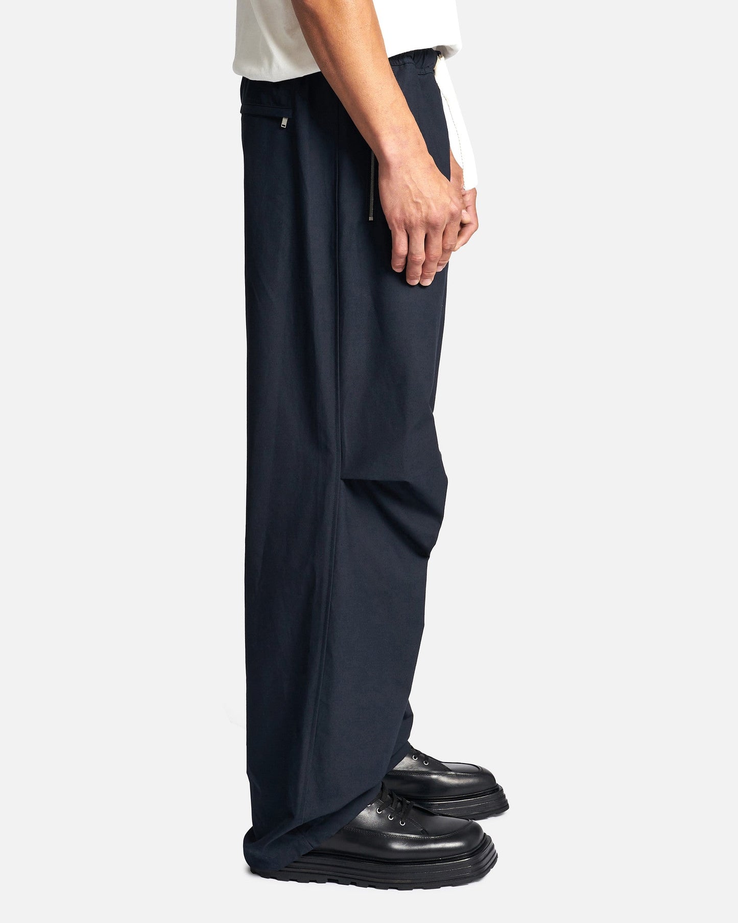 Jil Sander Men's Pants Relaxed Fit Trouser 56 in Dark Blue