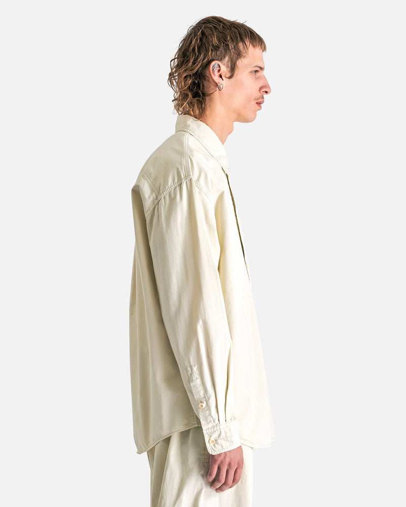 cream dress shirts for men Relaxed Workwear Shirt in Creamy White – SVRN