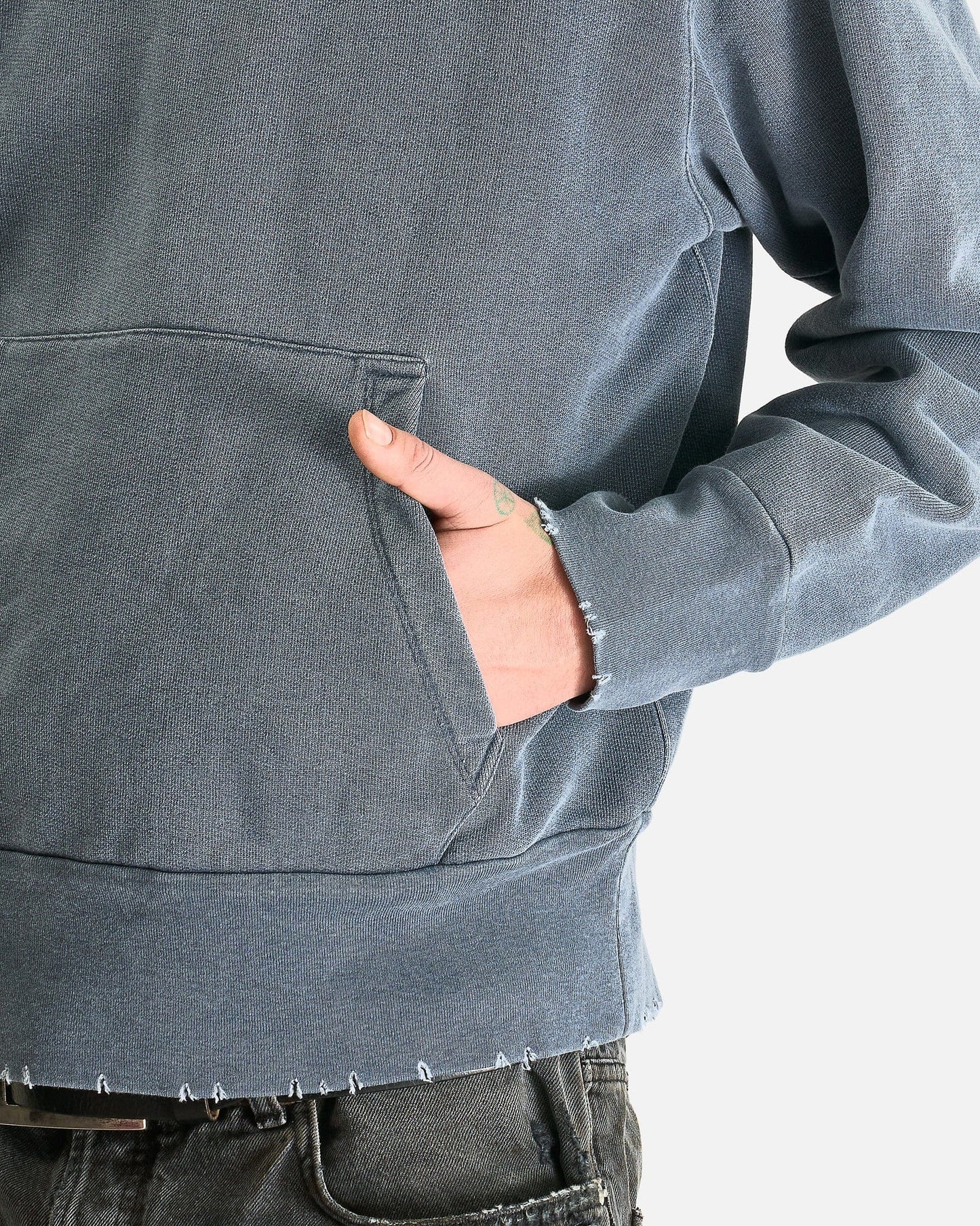 Our Legacy Men's Sweatshirts Relic Hoodie in Blue 1000 Points Print