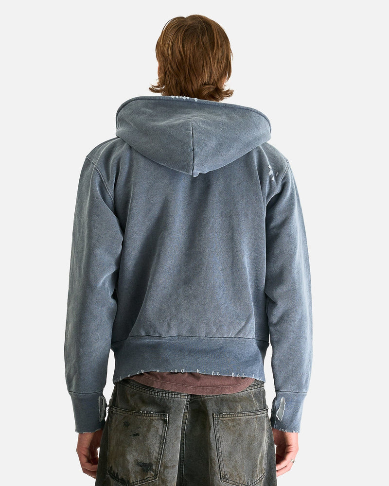 Our Legacy Men's Sweatshirts Relic Hoodie in Blue 1000 Points Print