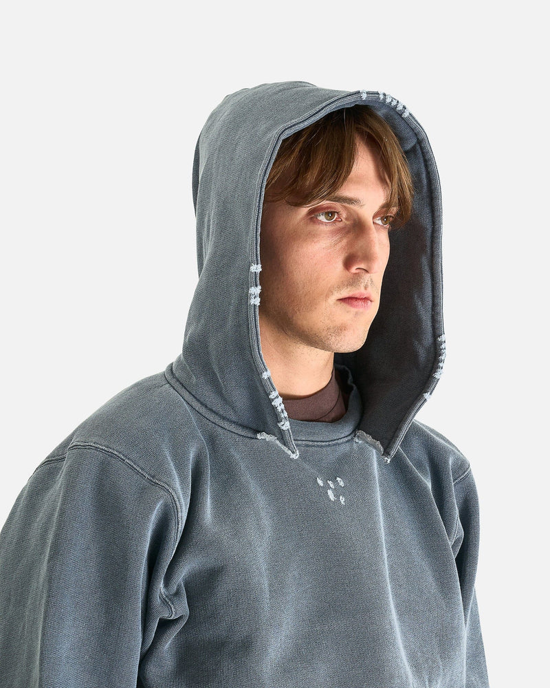 Our Legacy Men's Sweatshirts Relic Hoodie in Blue 1000 Points Print
