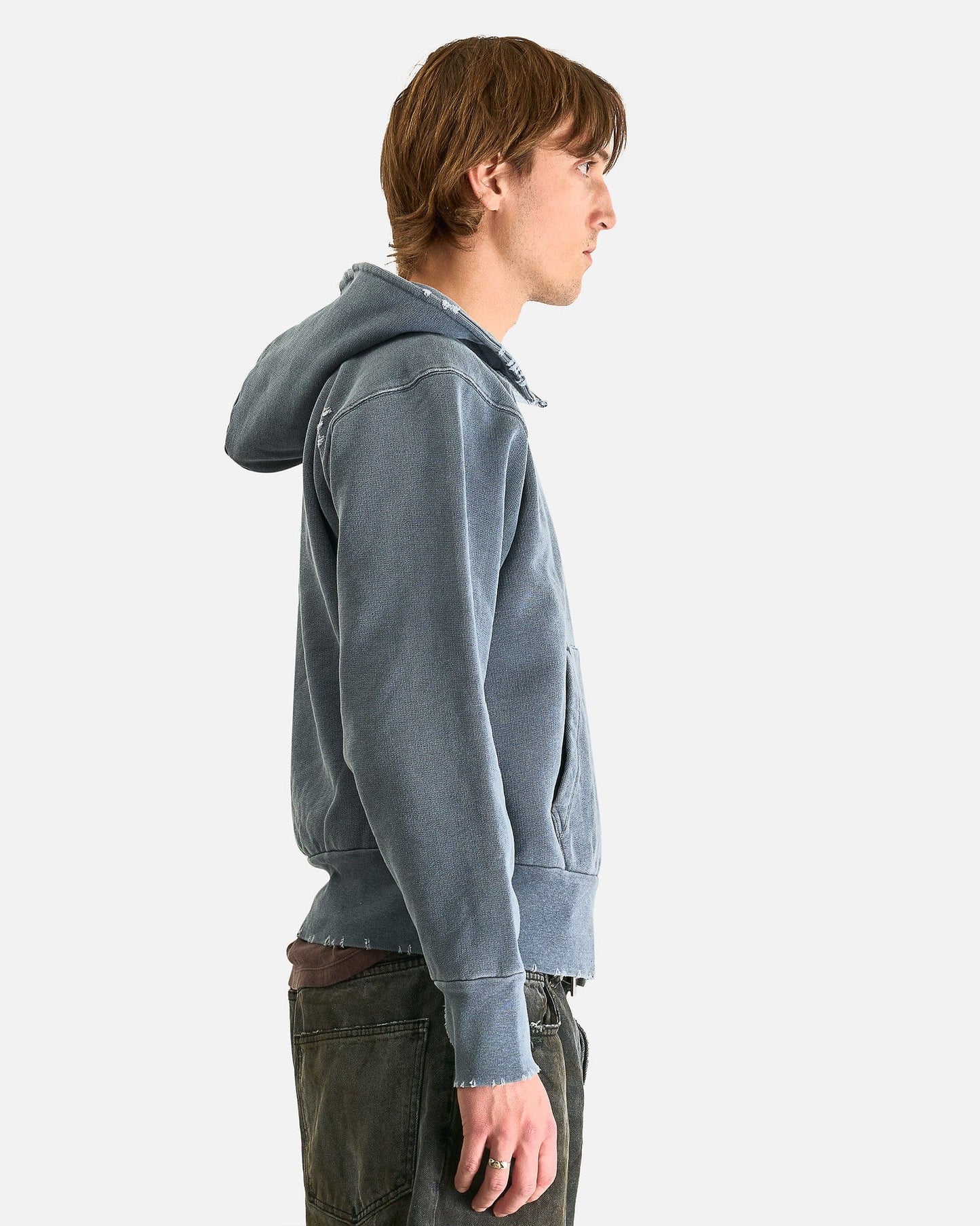 Our Legacy Men's Sweatshirts Relic Hoodie in Blue 1000 Points Print