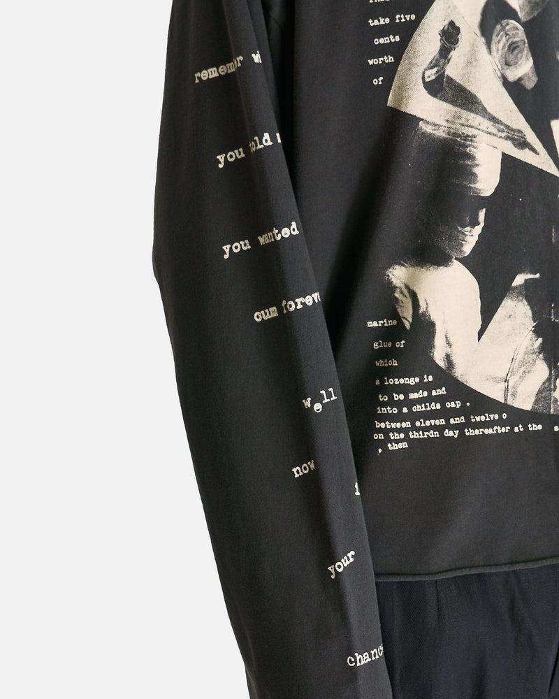 Enfants Riches Deprimes Men's T-Shirts Remember When LS T-Shirt in Faded Black