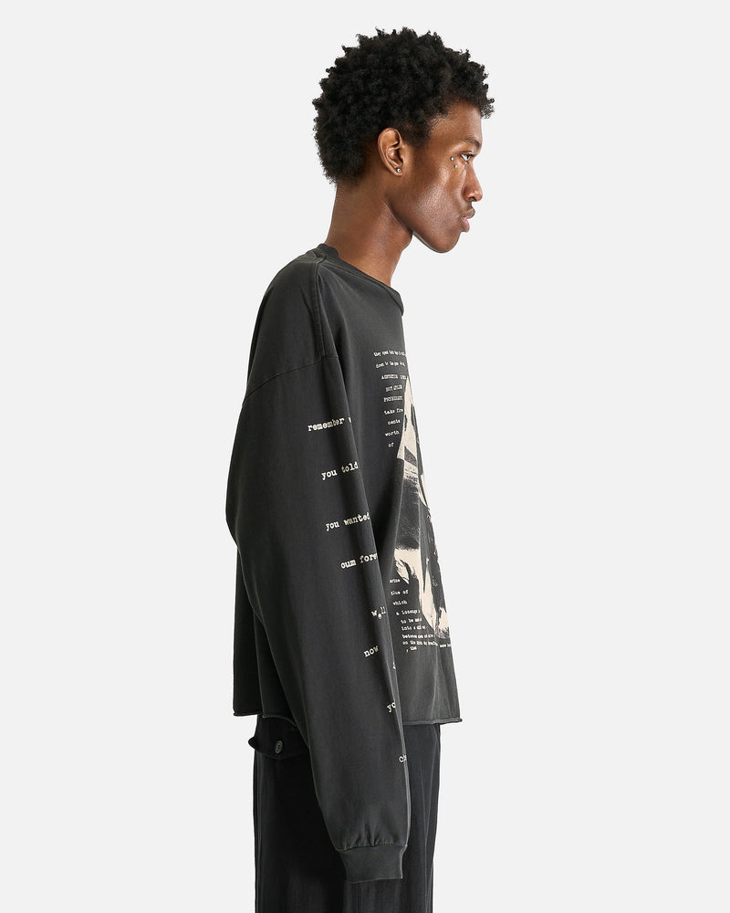 Enfants Riches Deprimes Men's T-Shirts Remember When LS T-Shirt in Faded Black