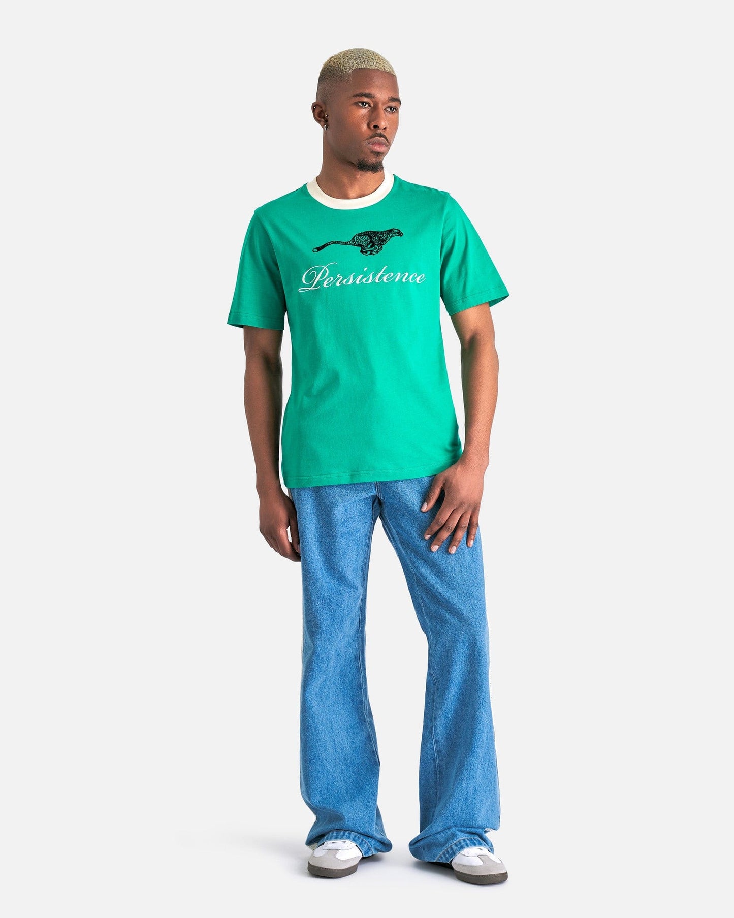 Wales Bonner Men's T-Shirts Resilience T-Shirt in Green