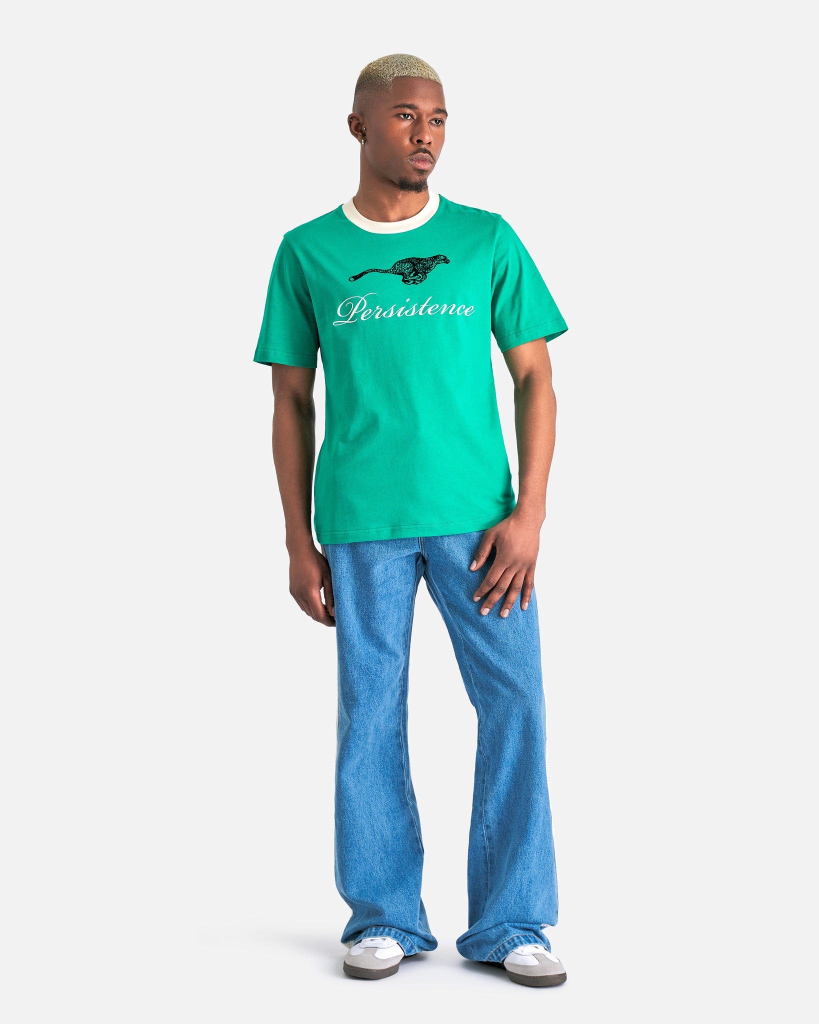 Wales Bonner Men's T-Shirts Resilience T-Shirt in Green