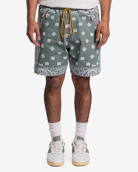 Rhude Bandana Shorts in Sage – SVRN