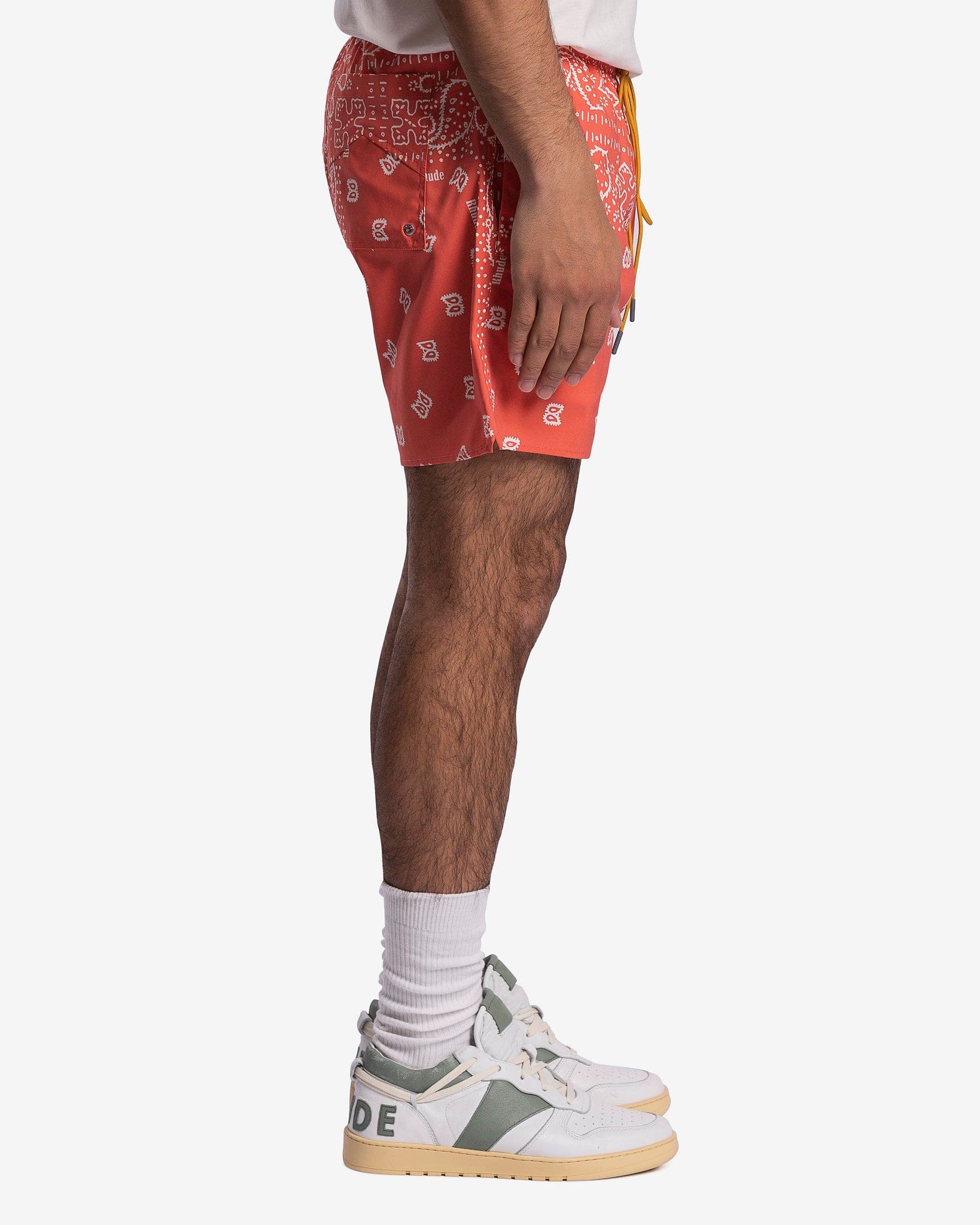 Rhude Men's Shorts Rhude Bandana Trunks in Orange
