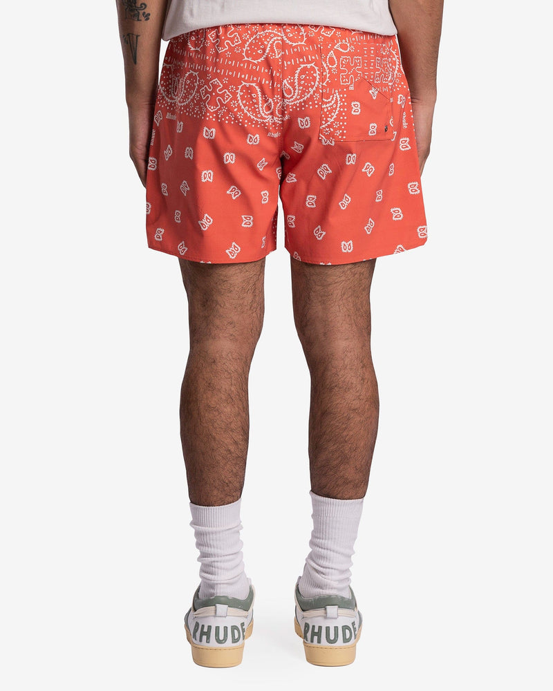 Rhude Men's Shorts Rhude Bandana Trunks in Orange