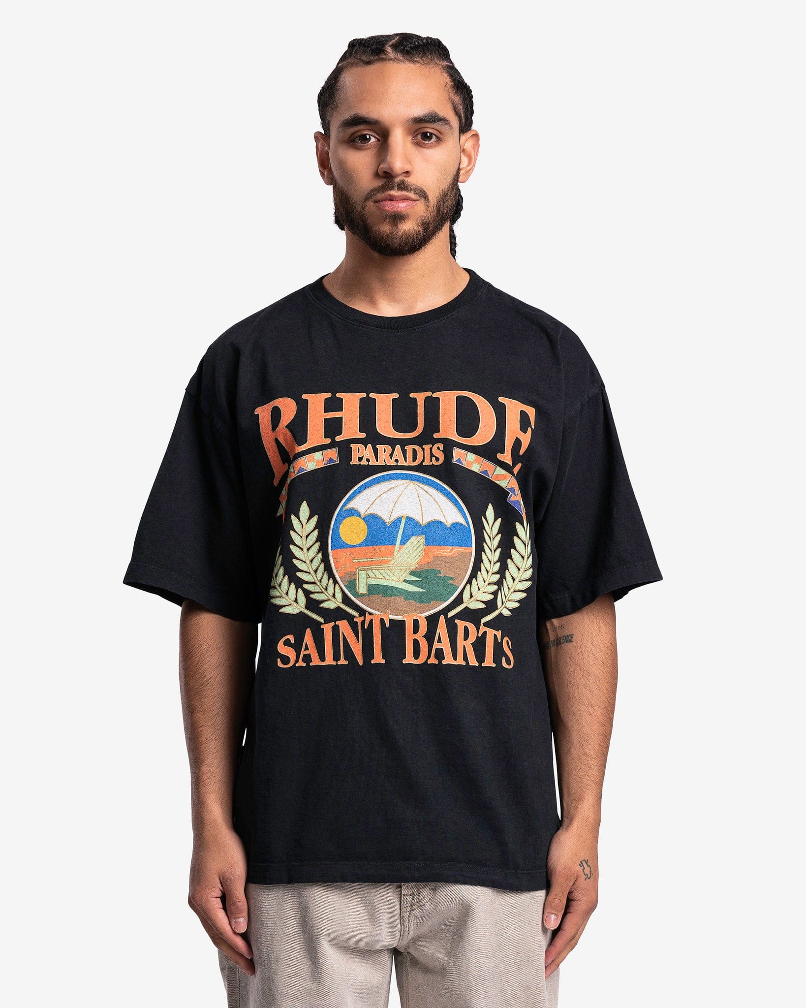 Rhude Men's T-Shirts Rhude Beach Chair T-Shirt in Vintage Black