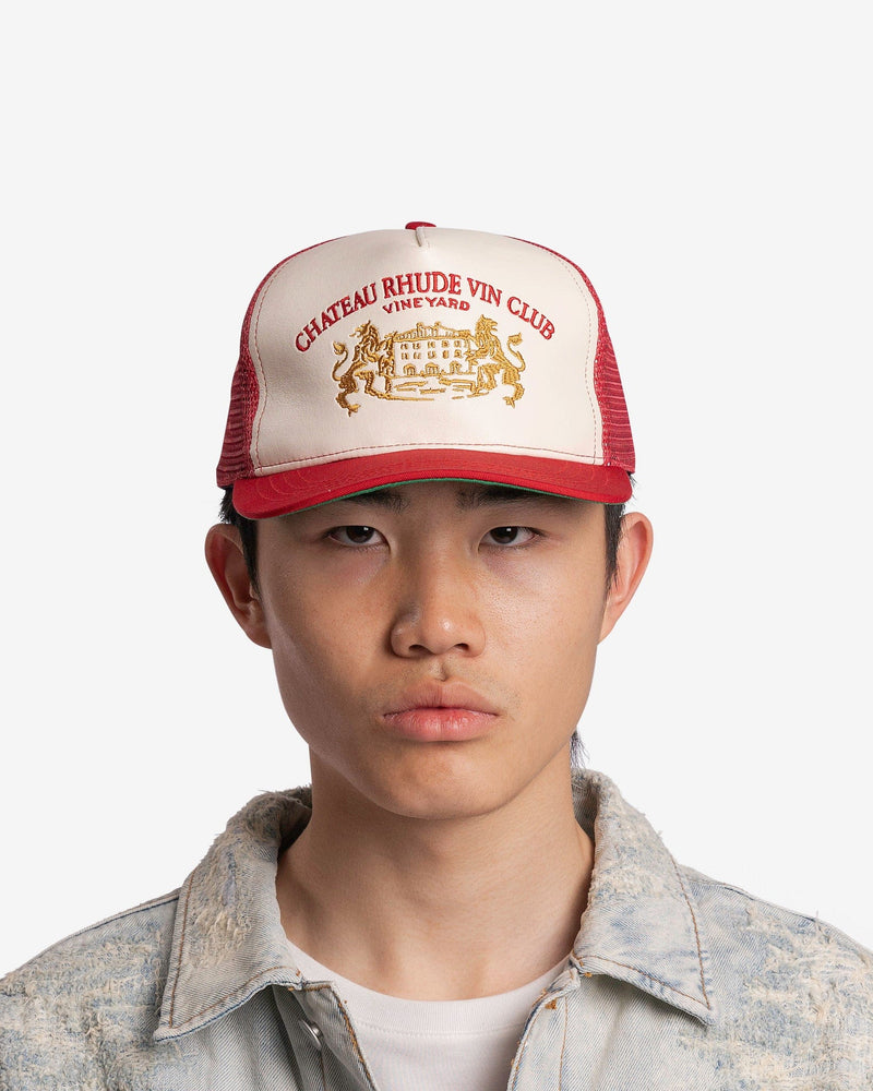 Rhude Men's Hats O/S Rhude Cellier Trucker Hat in Red/Cream