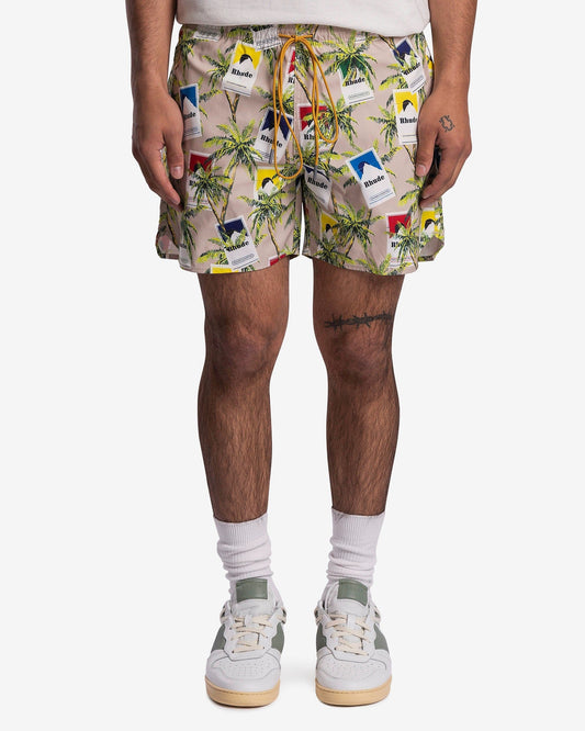 Rhude Men's Shorts Rhude Cigarette Trunks in Tan/Multi