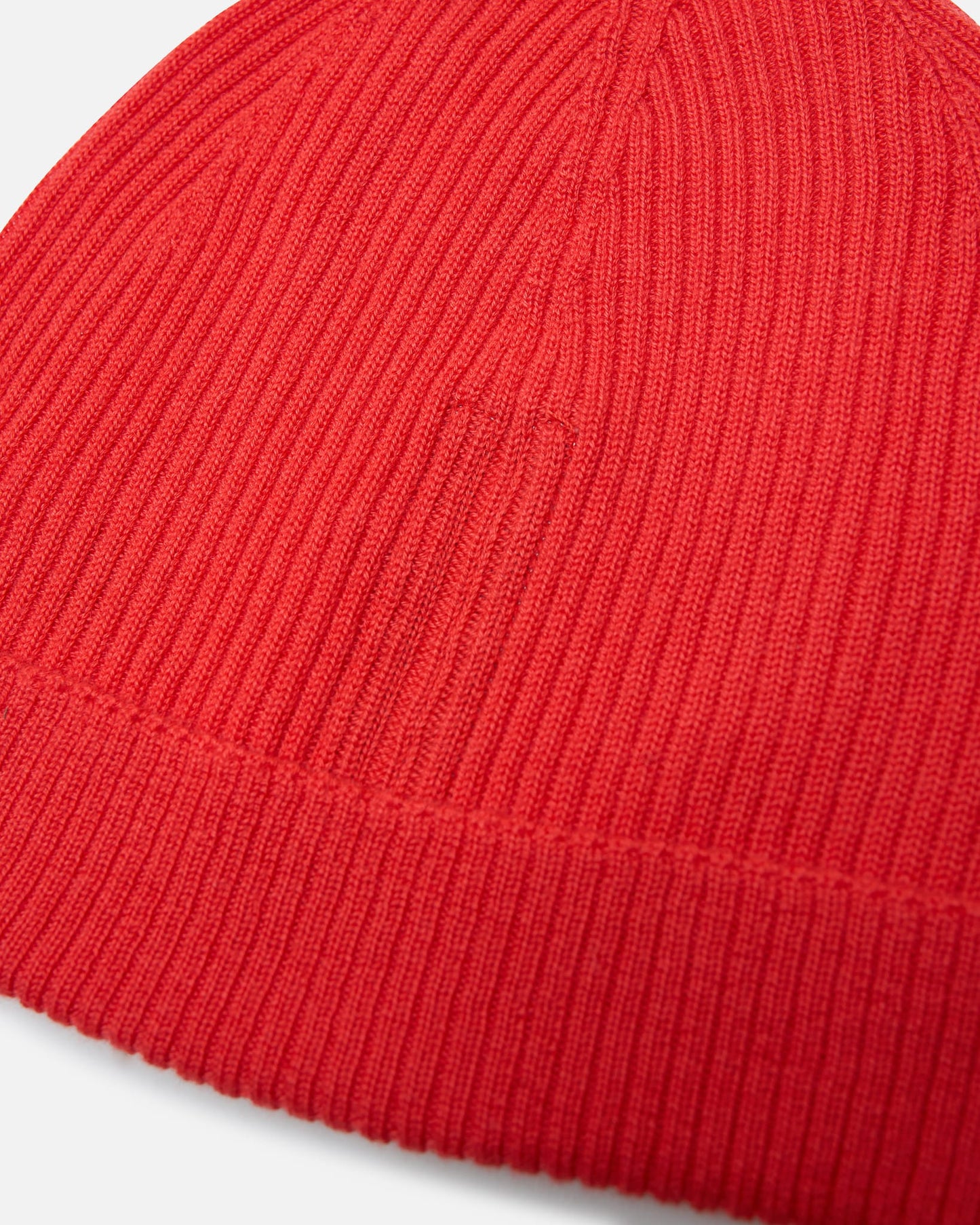 Rick Owens Men's Hats OS Ribbed Beanie in Coral