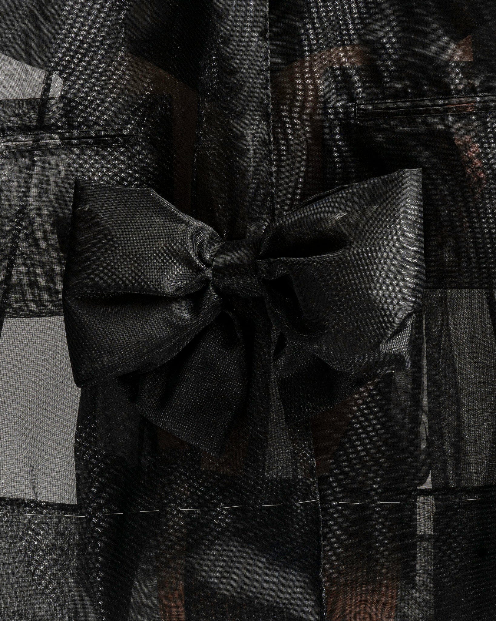 Maison Margiela Women Jackets Ribbon Detail Sports Jacket in Black