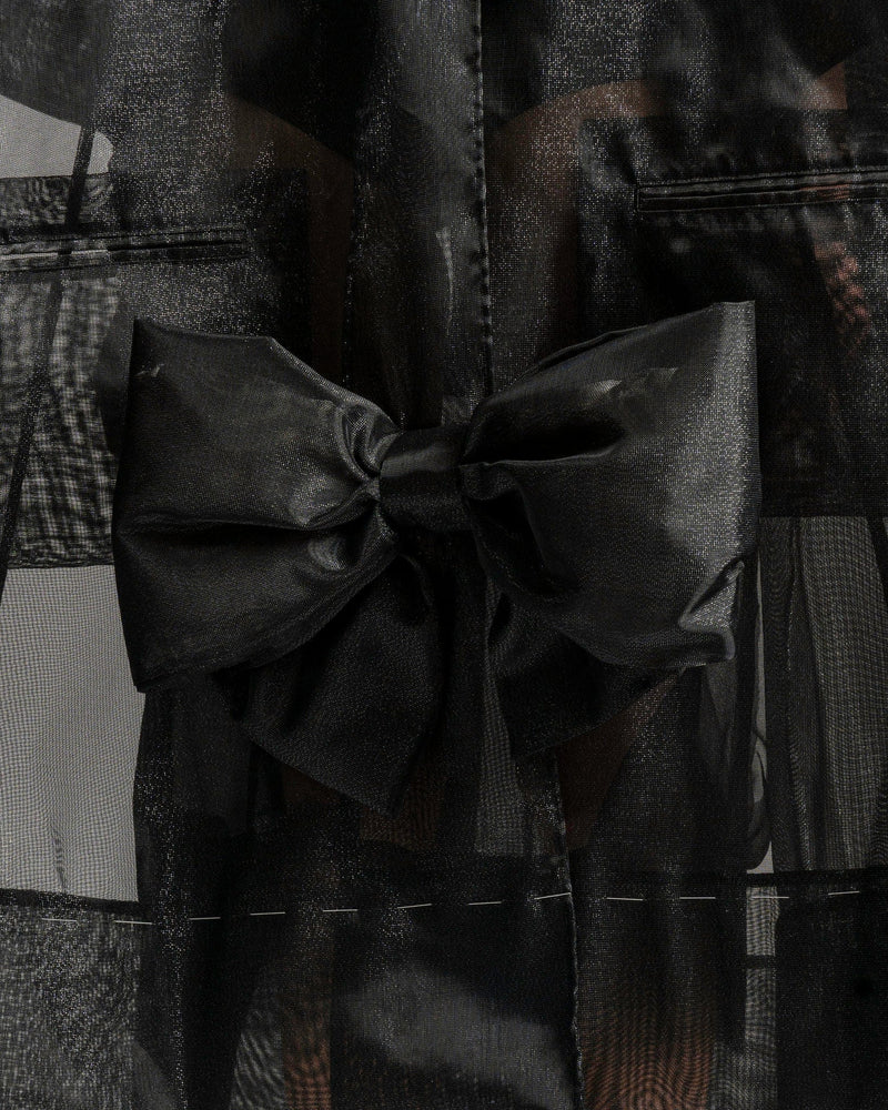 Maison Margiela Women Jackets Ribbon Detail Sports Jacket in Black