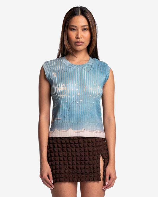 Eckhaus Latta Women Tops Ribboned Vest in Underwood