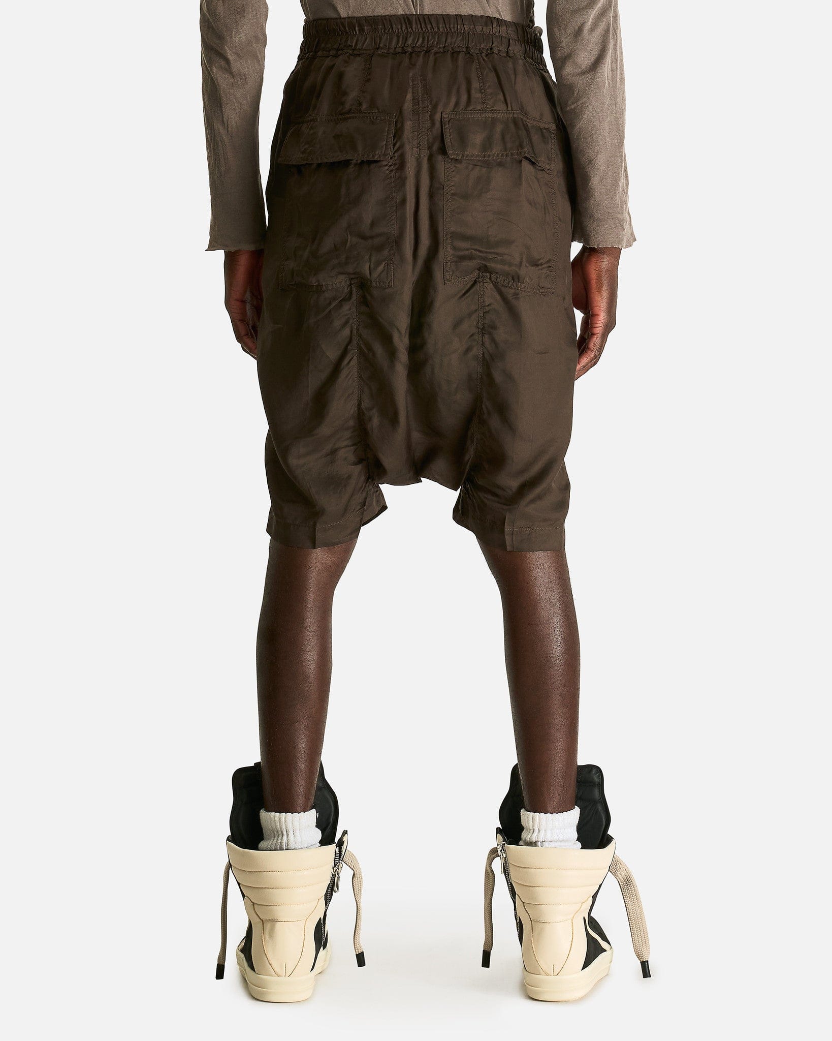 Rick Owens Men's Shorts Rick S Pods in Darkdust