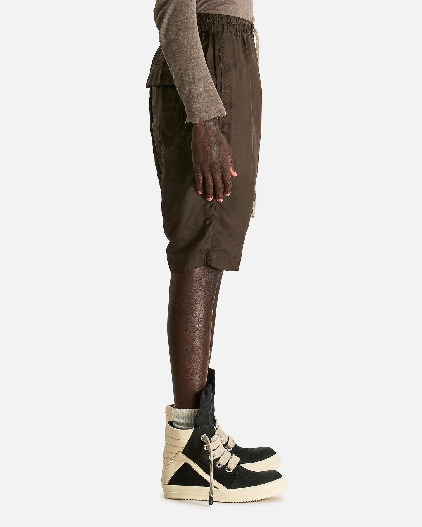 Rick Owens Men's Shorts Rick S Pods in Darkdust