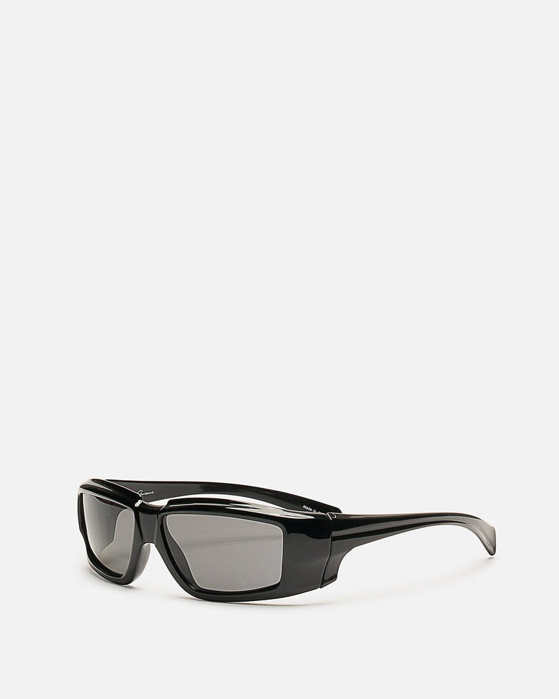 Rick Owens Eyewear OS Rick Sunglasses in Black/Black