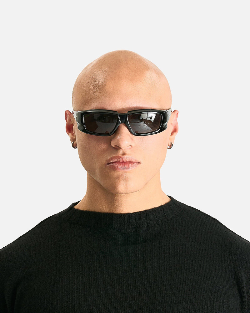 Rick Owens Eyewear OS Rick Sunglasses in Black/Black