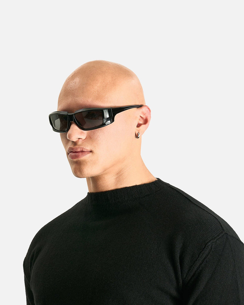 Rick Owens Eyewear OS Rick Sunglasses in Black/Black