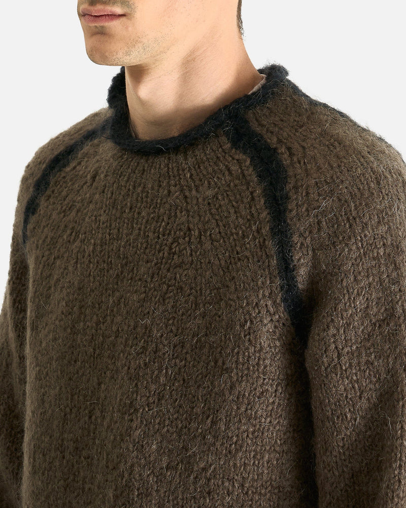 Our Legacy Men's Tops Rider Roundneck in Steel Mohair