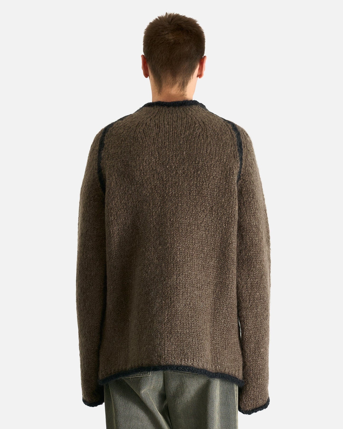 Our Legacy Men's Tops Rider Roundneck in Steel Mohair