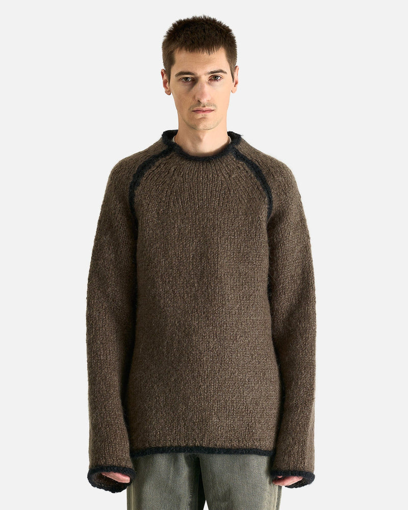 Our Legacy Men's Tops Rider Roundneck in Steel Mohair