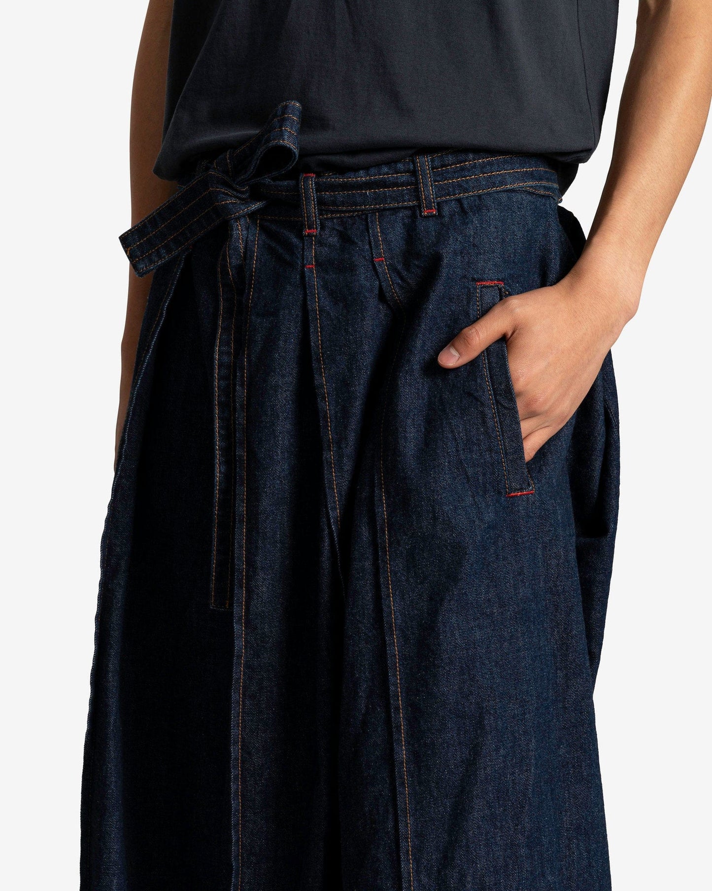 KENZO Men's Pants Rinse Denim Kendo Pant in Blue