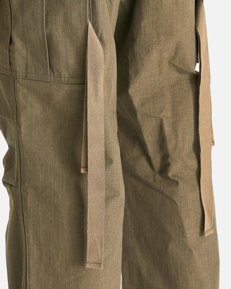 Sacai Men's Pants Rip Stop Pants in Khaki