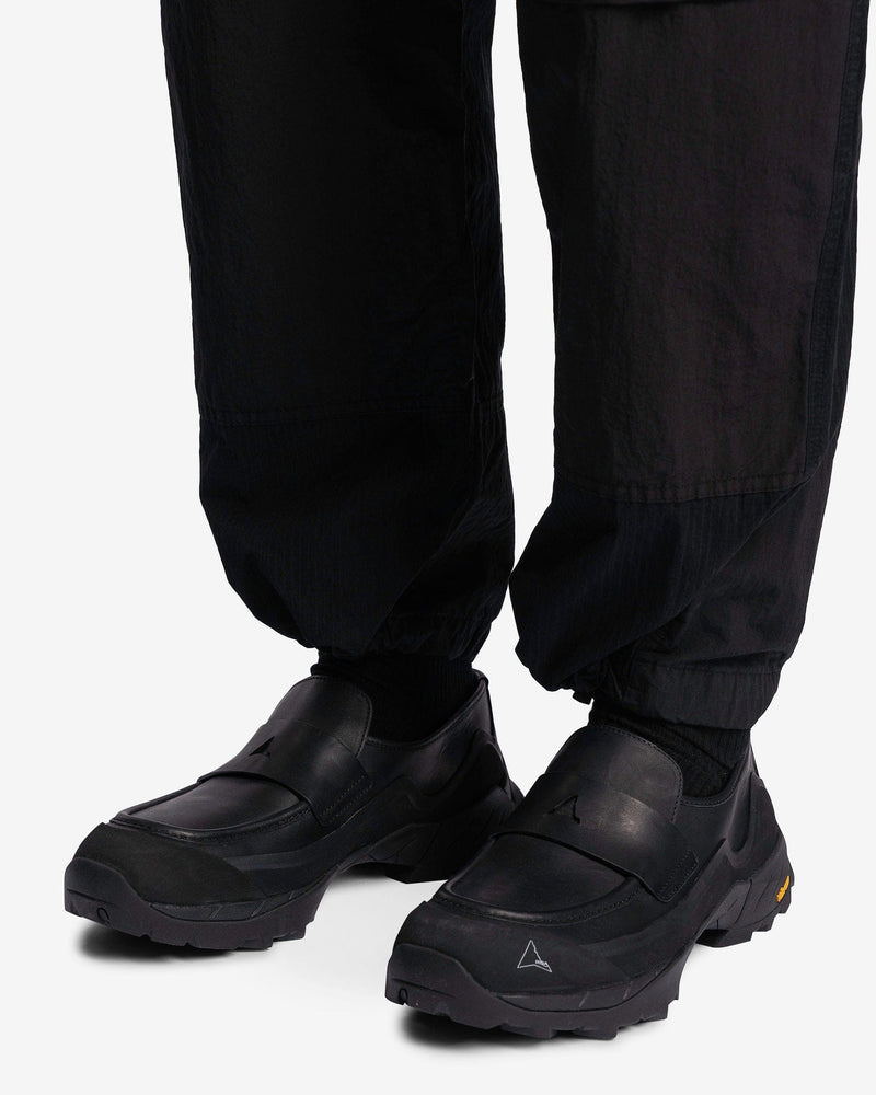 Nemen Men's Pants Rise Multipocket Parachute Pants in Ink Black