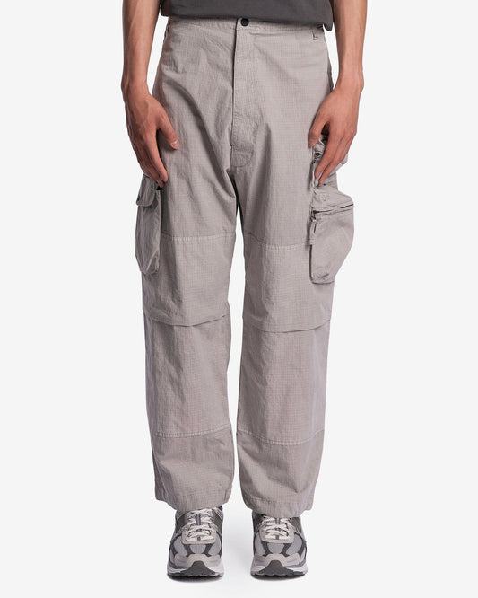 Nemen Men's Pants Rise Multipocket Parachute Pants in Vulcan Soil