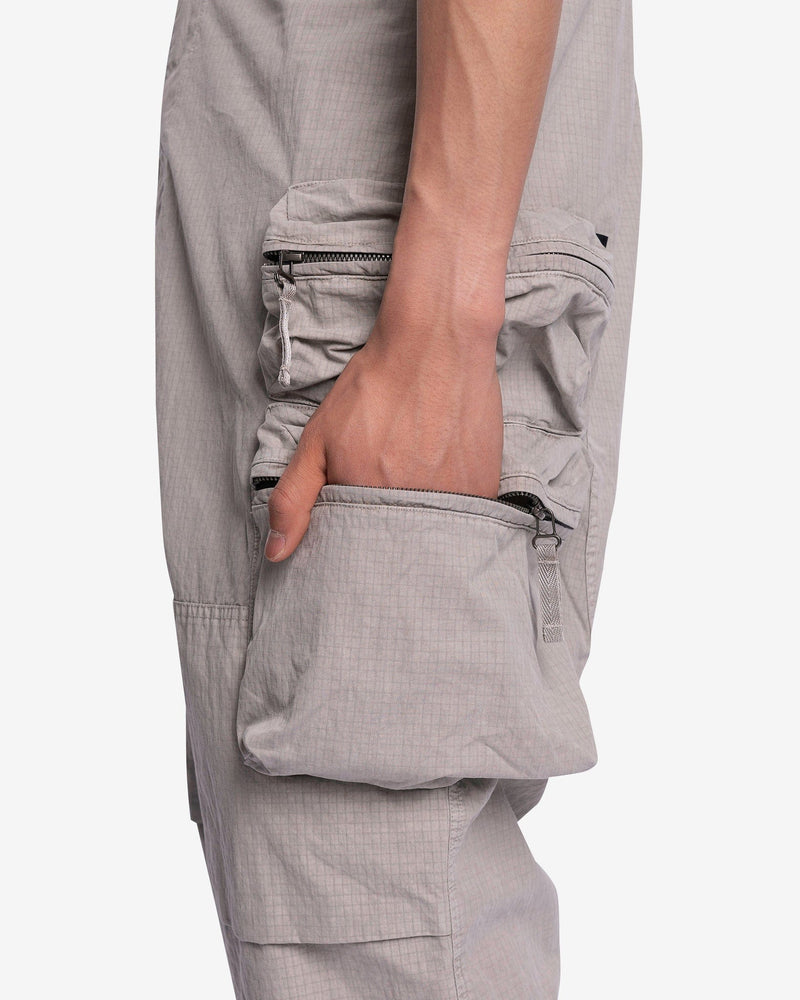 Nemen Men's Pants Rise Multipocket Parachute Pants in Vulcan Soil