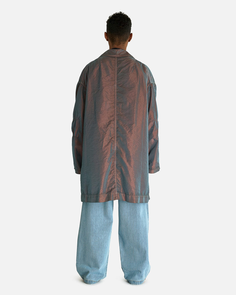 Dries Van Noten Men's Coats Robin GD Coat in Sky