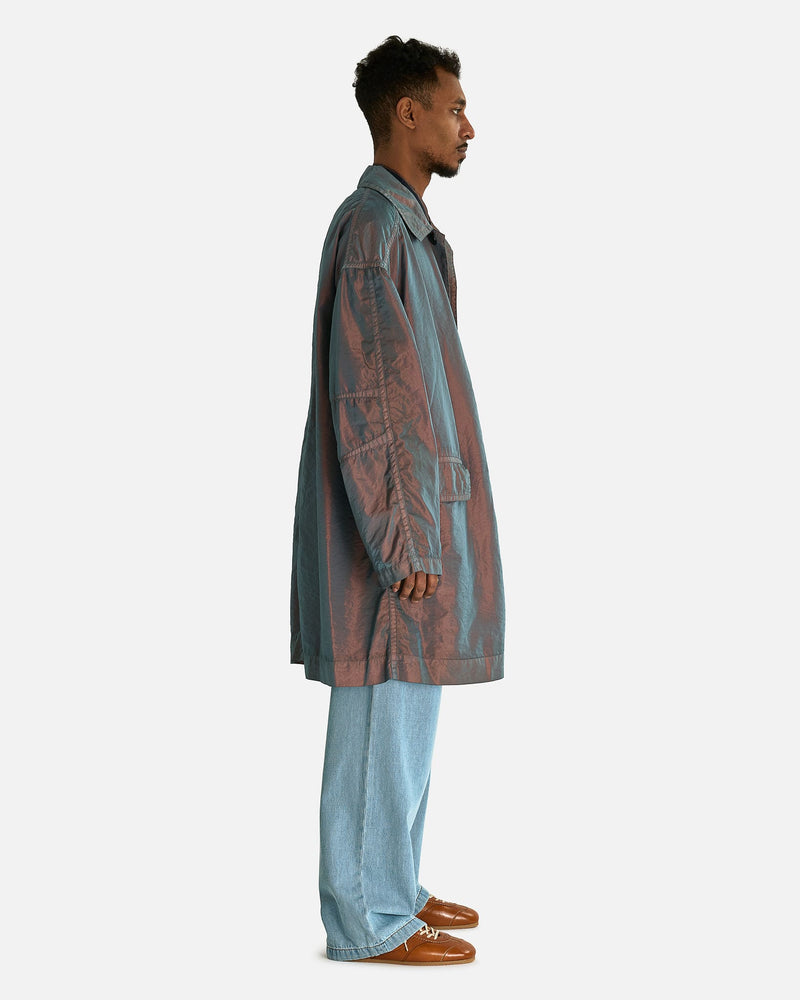 Dries Van Noten Men's Coats Robin GD Coat in Sky