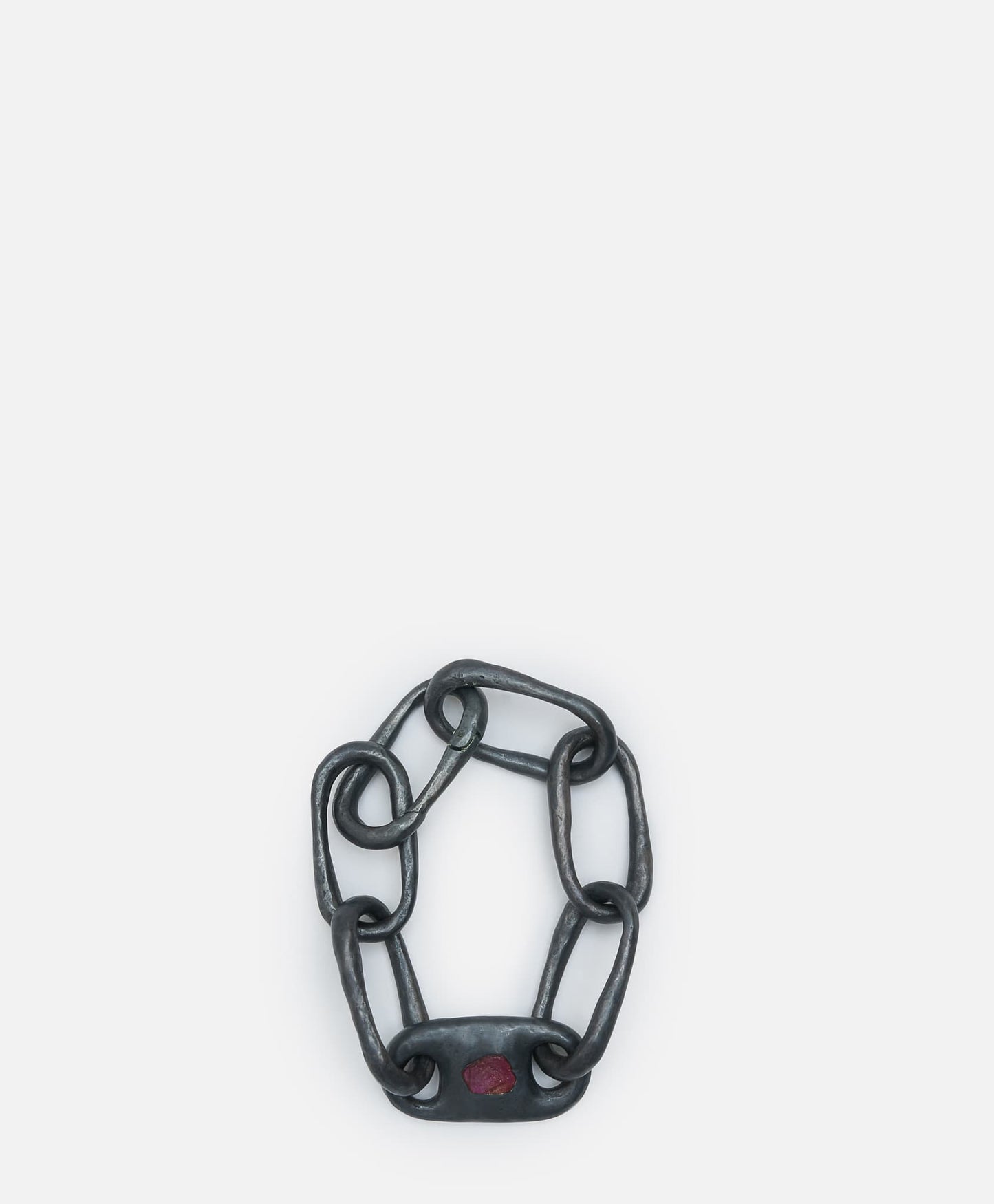 Parts of Four Jewelry L Roman Medium Link Bracelet w/ Medium Closed Link in Ruby Slab / KA, RUS