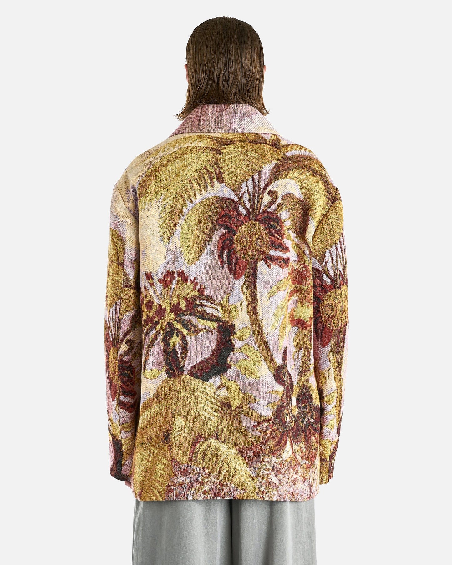 Dries Van Noten Men's Coat Ronnor Coat in Pink