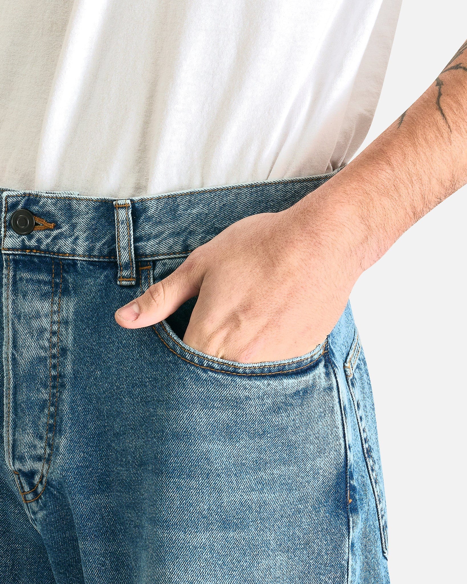 The Row Men's Jeans Ross Jean in Medium Blue