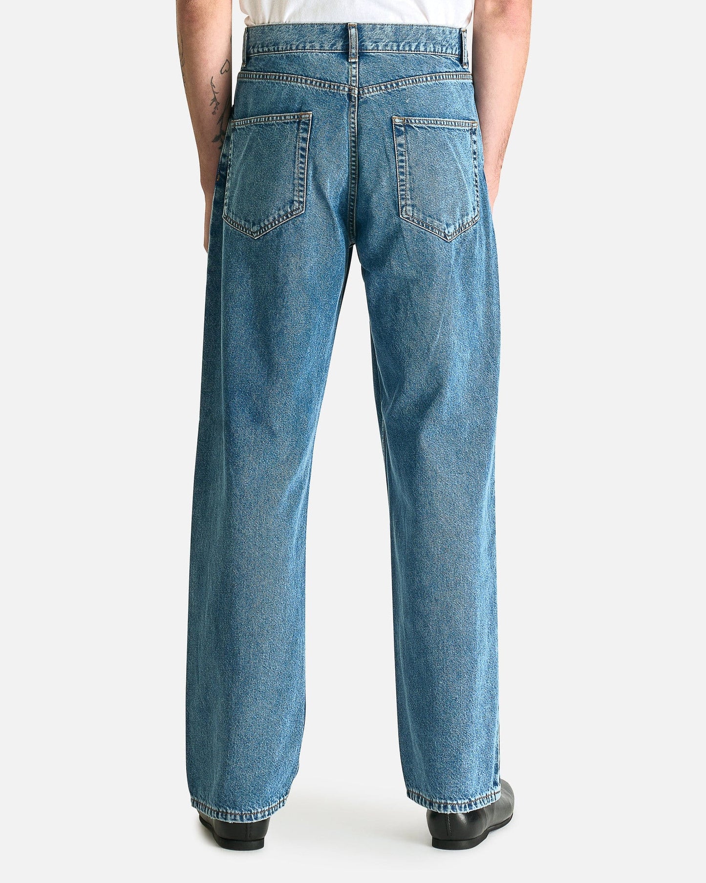 The Row Men's Jeans Ross Jean in Medium Blue