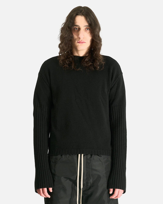 Rick Owens Men's Knitwear Round Neck in Black
