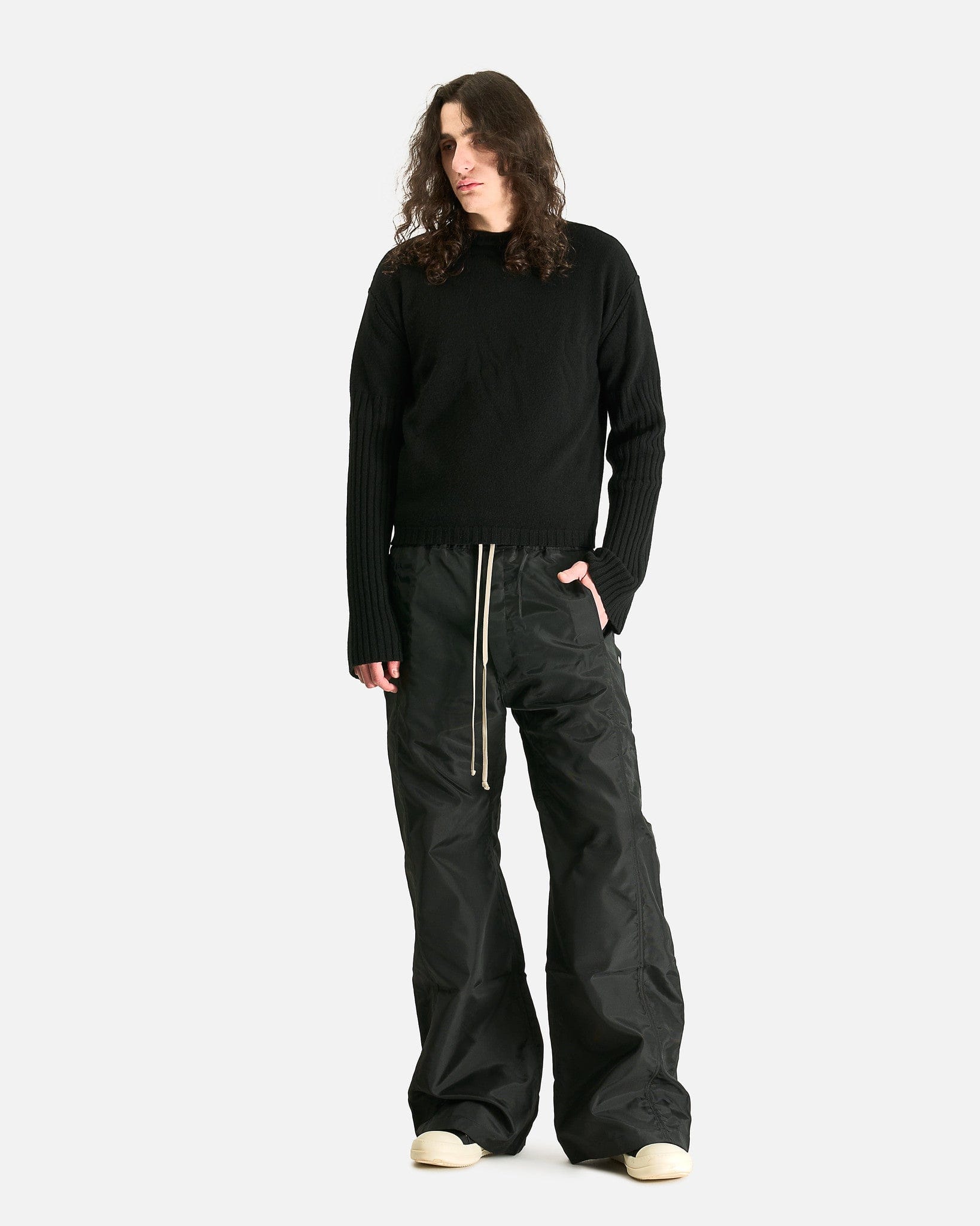 Rick Owens Men's Knitwear Round Neck in Black