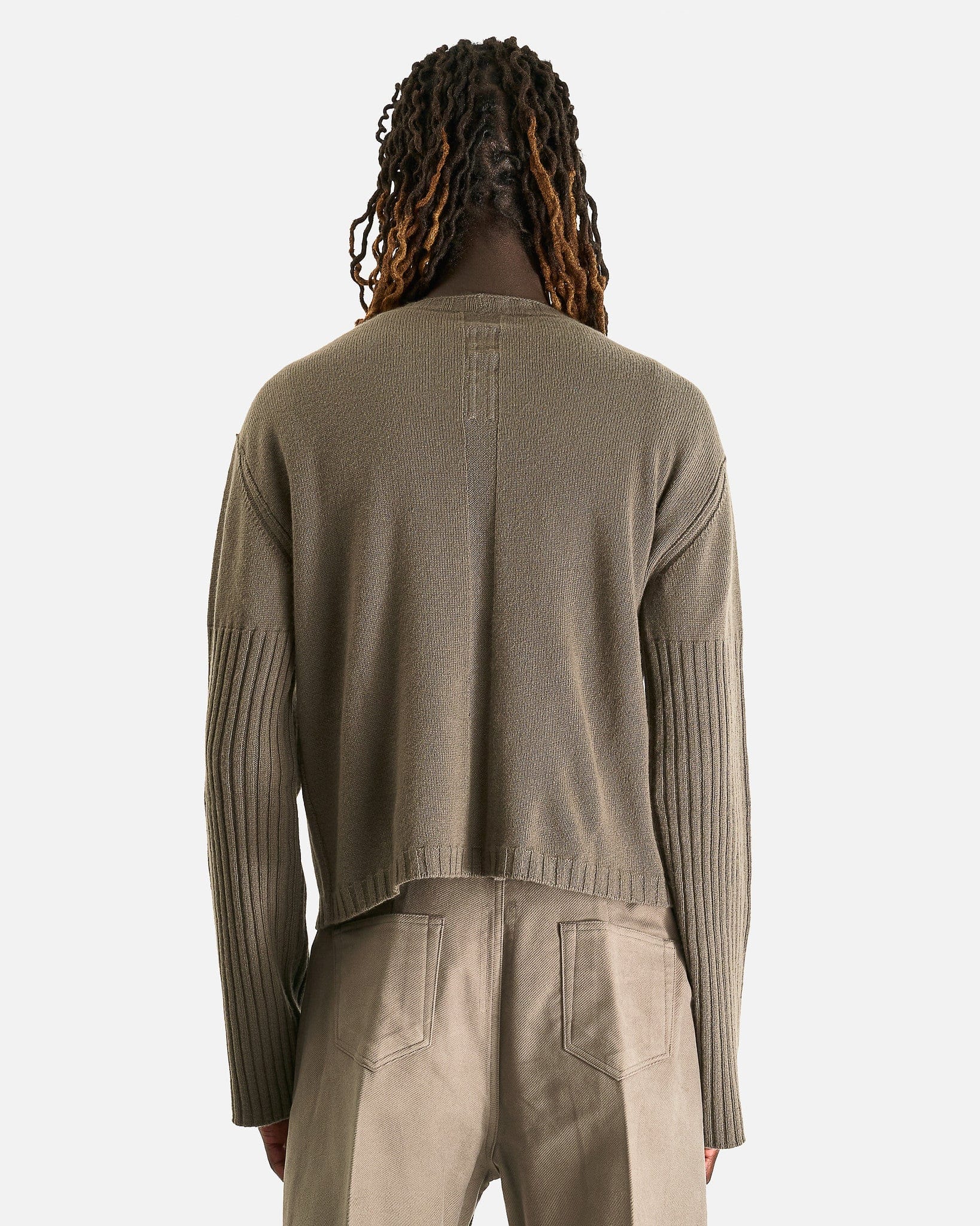 Rick Owens Men's Knitwear Round Neck in Dust