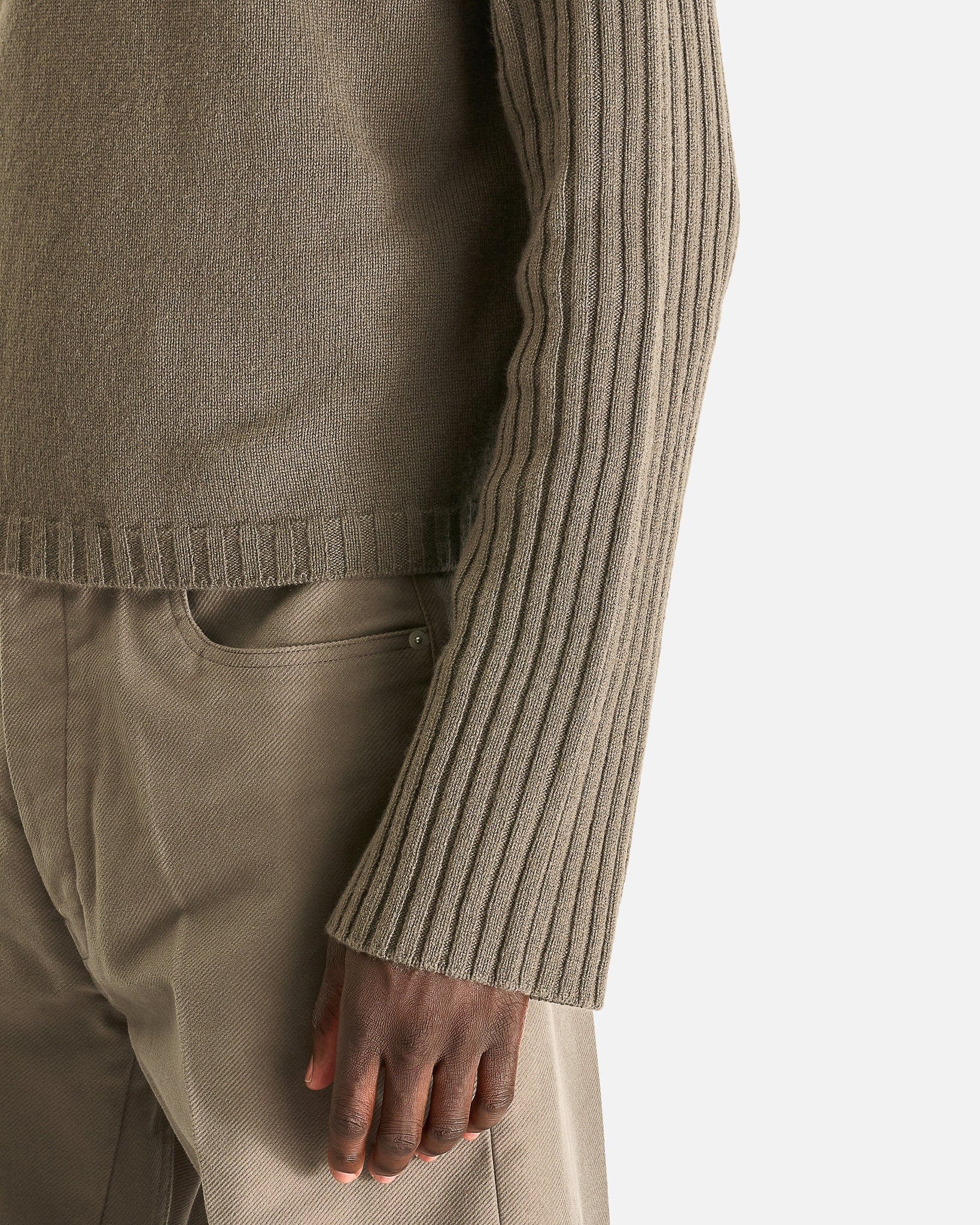 Rick Owens Men's Knitwear Round Neck in Dust