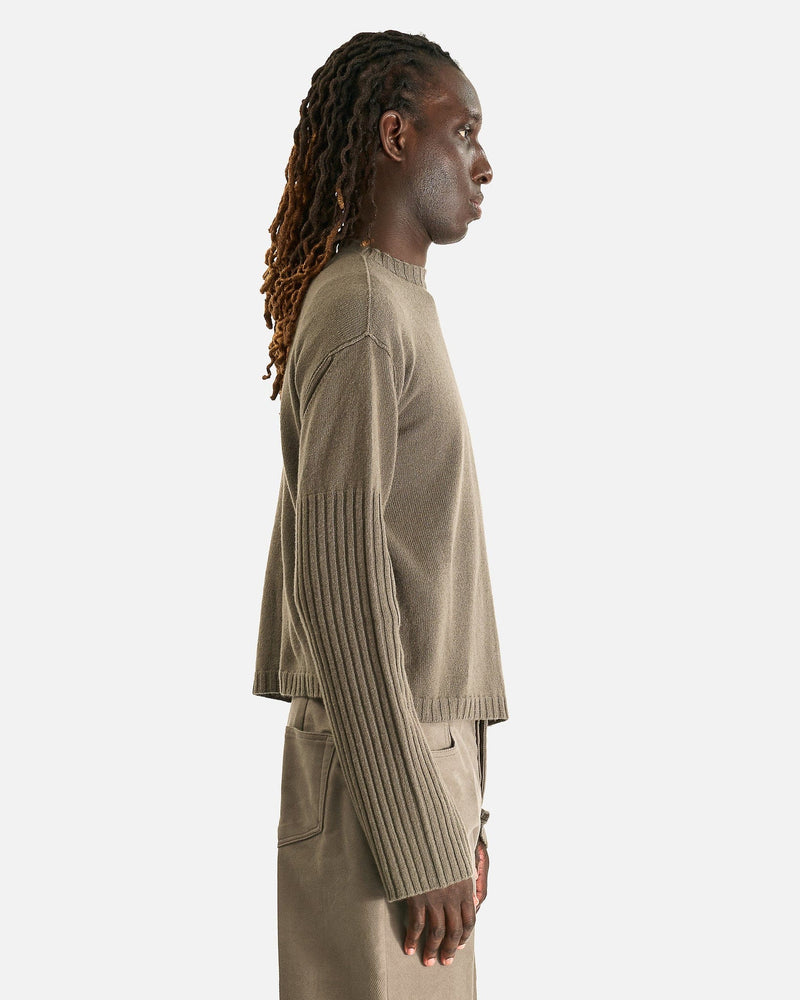 Rick Owens Men's Knitwear Round Neck in Dust