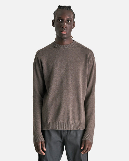 Rick Owens Men Sweaters Round Neck in Dust